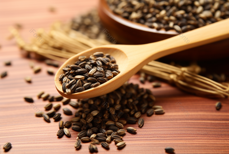 褐色中药勺子电商背景实拍,高清,摄影图,摄影图片,图片大全,摄影图免费下载